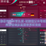 微信体彩世界杯怎么买-论微信公众号如何使用微信体彩实现世界杯竞猜