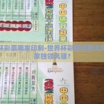 世界杯彩票哪家印制-世界杯彩票印制大观，哪家独领风骚？