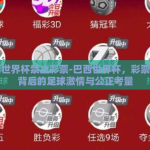 巴西世界杯禁止彩票-巴西世界杯，彩票禁令背后的足球激情与公正考量