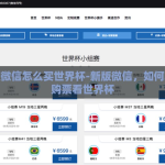 新版微信怎么买世界杯-新版微信，如何轻松购票看世界杯