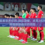 微信能看世界杯吗-微信直播，点亮2026世界杯观赛新体验的钥匙