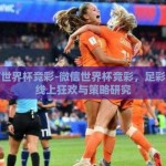 微信世界杯竞彩-微信世界杯竞彩，足彩迷的线上狂欢与策略研究