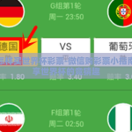 微信怎样买世界杯彩票-微信购彩票小指南，乐享世界杯的竞猜趣