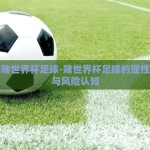 怎样赌世界杯足球-赌世界杯足球的理性态度与风险认知