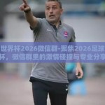 足球世界杯2026微信群-聚焦2026足球世界杯，微信群里的激情碰撞与专业分享