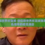 微信群世界杯赌博-微信群世界杯足球赌局，灰色地带的暗流涌动