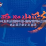 世界杯亚洲预选赛彩票-解析世界杯亚洲预选赛彩票的魅力与风险