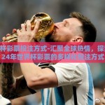 世界杯彩票投注方式-汇聚全球热情，探索2024年世界杯彩票的多样化投注方式