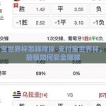 支付宝世界杯怎样赌球-支付宝世界杯，轻松搞懂如何安全赌球