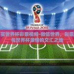 微信买世界杯彩票视频-微信世界，彩票风云与世界杯激情的交汇之地