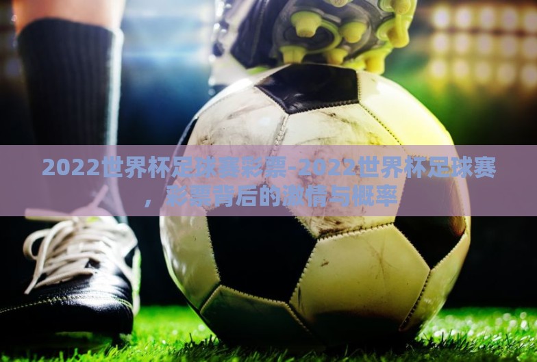 2022世界杯足球赛彩票-2022世界杯足球赛，彩票背后的激情与概率