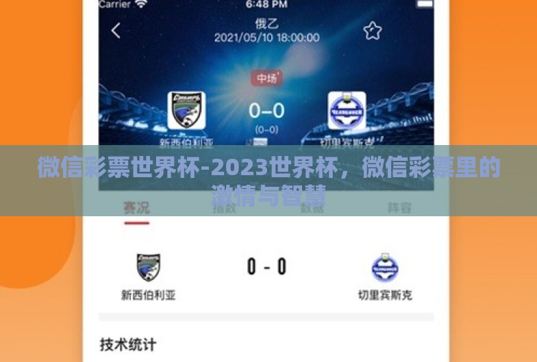 微信彩票世界杯-2023世界杯,微信彩票里的激情与智慧 微信彩票世界杯-2023世界杯,微信彩票里的激情与智慧