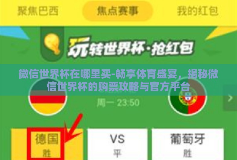 微信世界杯在哪里买-畅享体育盛宴,揭秘微信世界杯的购票攻略与官方平台 微信世界杯在哪里买-畅享体育盛宴,揭秘微信世界杯的购票攻略与官方平台
