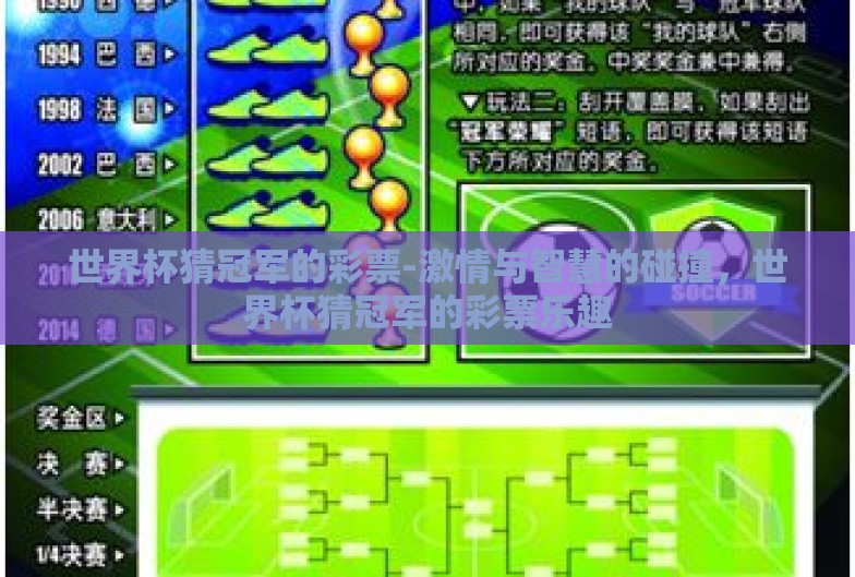 世界杯猜冠军的彩票-激情与智慧的碰撞,世界杯猜冠军的彩票乐趣 世界杯猜冠军的彩票-激情与智慧的碰撞,世界杯猜冠军的彩票乐趣