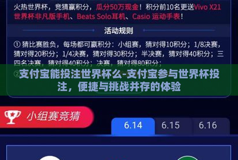 支付宝能投注世界杯么-支付宝参与世界杯投注,便捷与挑战并存的体验 支付宝能投注世界杯么-支付宝参与世界杯投注,便捷与挑战并存的体验