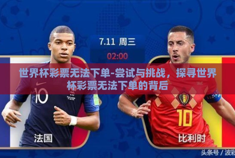 世界杯彩票无法下单-尝试与挑战，探寻世界杯彩票无法下单的背后
