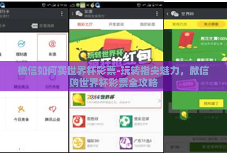 微信如何买世界杯彩票-玩转指尖魅力,微信购世界杯彩票全攻略 微信如何买世界杯彩票-玩转指尖魅力,微信购世界杯彩票全攻略